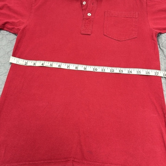 American Apparel Men's Wine Color Button Down Polo Shirt with Pocket Size S - Picture 8 of 8